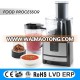 New design stainless steel 500W powerful multi Food Processors,multifunctional food processor,national food processor